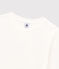 T-shirt DE BOXY IN TUBIC voor dames in katoen wit MARSHMALLOW