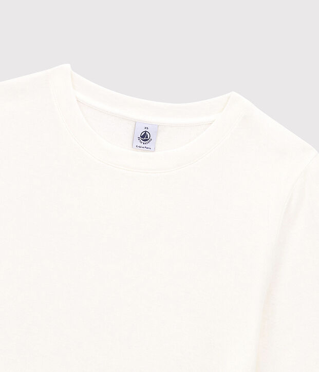T-shirt DE BOXY IN TUBIC voor dames in katoen wit