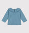 Blouse manches longues bébé en jersey léger bleu ROVER