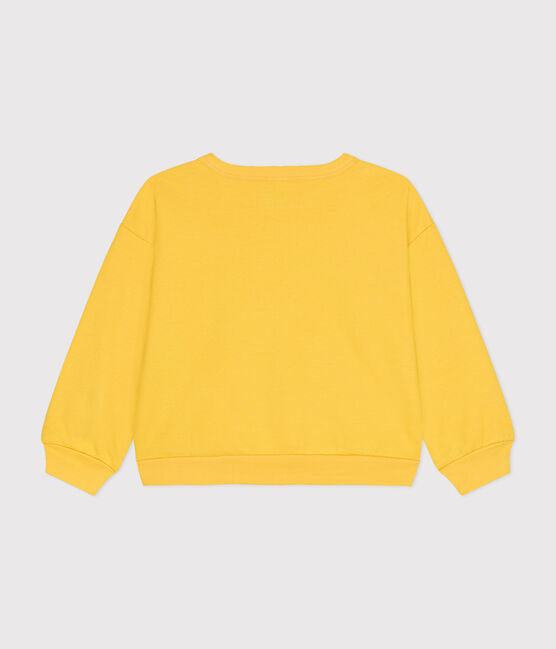 Sweatshirt en molleton léger enfant fille jaune NECTAR