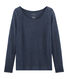 Dames-t-shirt met lange mouwen van linnen