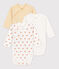 Lot de 3 bodies manches longues bébé en coton variante 2