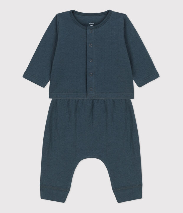 Set met 2 stuks in biologisch tubic voor baby's grijs