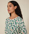Pyjama en coton imprimé sapin de Noël femme blanc AVALANCHE/ MULTICO