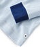 Pyjama garçon en côte bleu ACIER/blanc MARSHMALLOW