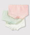 Set van 3 meisjes shorties met paillettenprint van biologisch katoen en elastaan variante 1