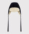 Chapka van fluweel en sherpa voor baby's blauw SMOKING
