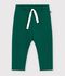 Pantalon de jogging b&eacute;b&eacute; en coton uni vert fonc&eacute;
