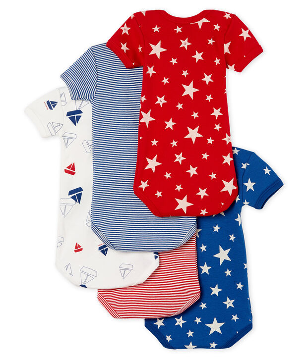 Set met 5 body's met korte mouwen voor babyjongens multicouleur