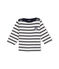 Iconische marinetrui baby gemixt beige COQUILLE/blauw ABYSSE