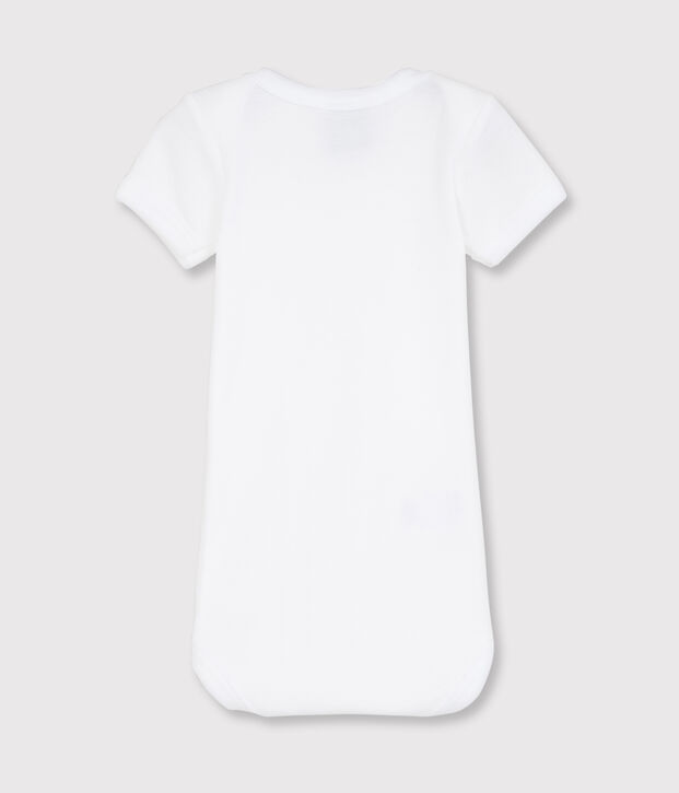 Body blanc manches courtes b&eacute;b&eacute; blanc