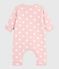 Combinaison ouatinée bébé en coton, imprimé cœurs rose JOLI/ MILK