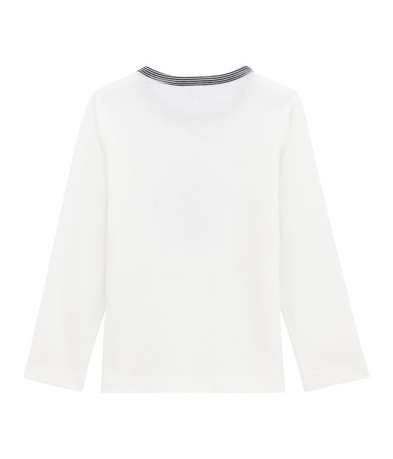 Jongens tee-shirtmet lange mouwen wit MARSHMALLOW