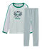 Pyjama petit garçon en côte blanc MARSHMALLOW/blanc MULTICO