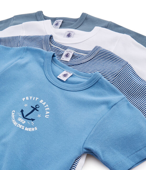 Verrassingstasje met 4 T-shirts met korte mouwen voor jongens variante 1