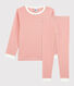 Pyjama rayé milleraies en coton enfant