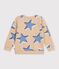 Sweatshirt enfant en coton imprim&eacute; &eacute;toiles multicouleur/bleu/multicouleur