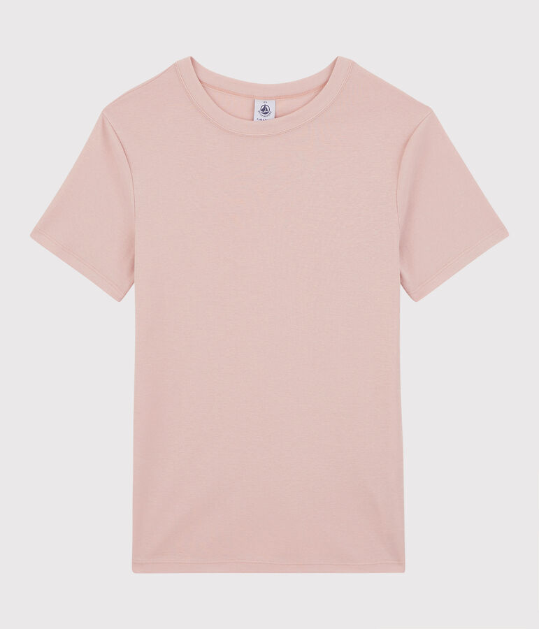 T-shirt col rond iconique en coton Femme rose GLOVE