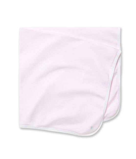 Babylaken met milleraies-strepen roze VIENNE/wit ECUME