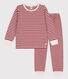 Pyjama à rayures petit garçon en tubique