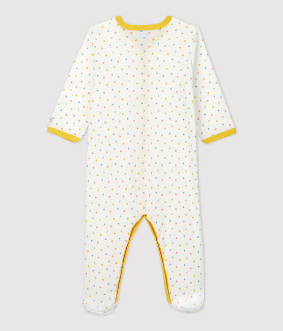 Dors-bien bébé en coton biologique blanc MARSHMALLOW/blanc MULTICO