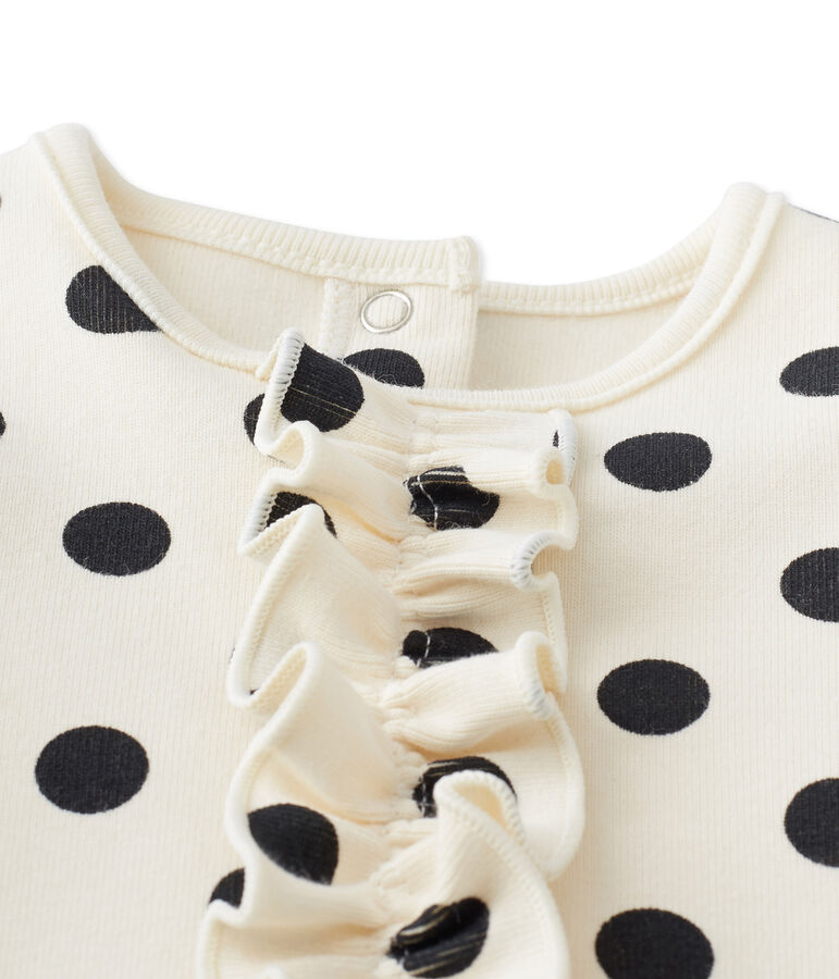 Robe b&eacute;b&eacute; fille &agrave; pois wit/grijs