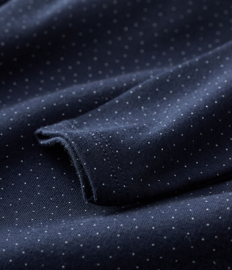 Romper van katoen. blauw/wit