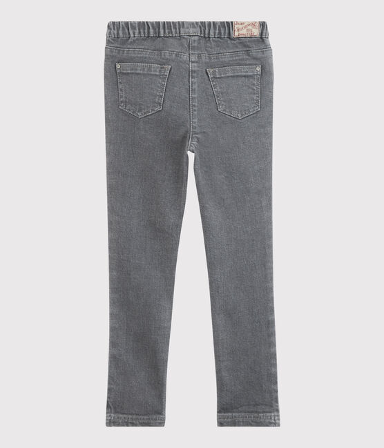 Pantalon slim en denim enfant fille gris GRIS FONCE/ DARK GREY