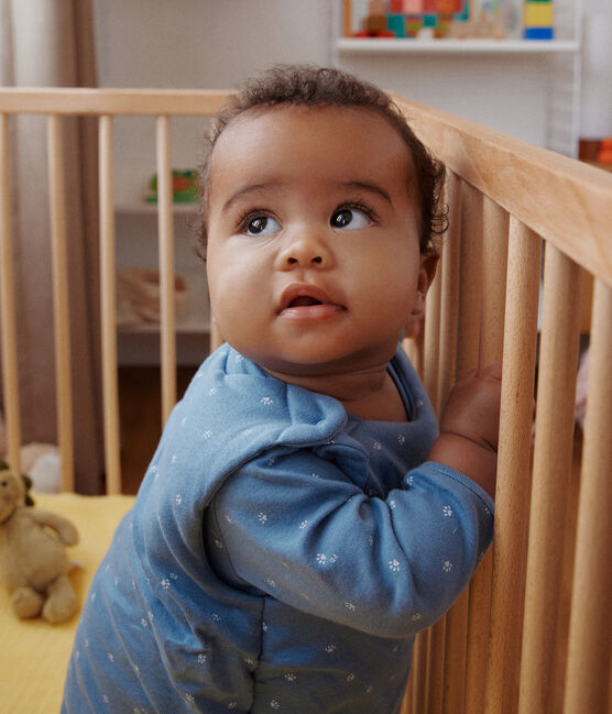 Katoenen babypyjama blauw BEACH/ MARSHMALLOW