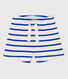 Short bébé en maille côtelée rayée