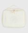 Geschenkendoos van geborduurd katoenen gaas voor baby's wit MARSHMALLOW
