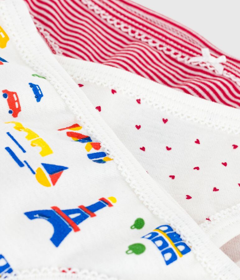 Setje met katoenen onderbroekjes met print van Parijs voor kinderen multicouleur