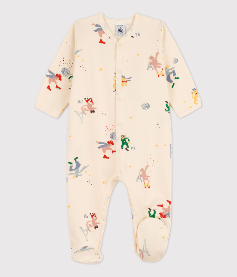 Paris slaappakje voor baby's in molton ecru/multicouleur