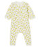 Combinaison longue bébé en laine et coton blanc MARSHMALLOW/blanc MULTICO