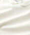 Katoenen meisjes t-shirt met korte mouwen wit MARSHMALLOW