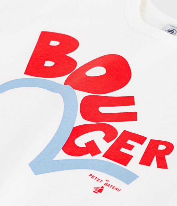 Katoenen T-shirt met korte mouwen voor kinderen wit