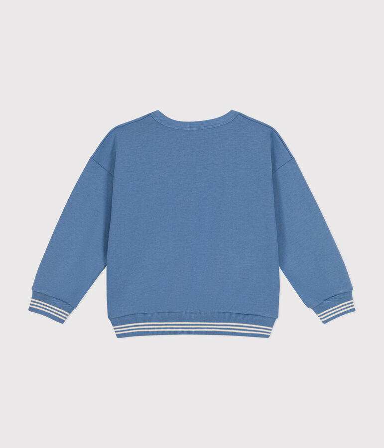 Sweatshirt en molleton enfant fille / gar&ccedil;on bleu