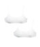 Set brassières voor meisjes wit LOT