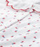 Dors bien bébé fille imprimé blanc ECUME/rouge PEPS/ MULTICO