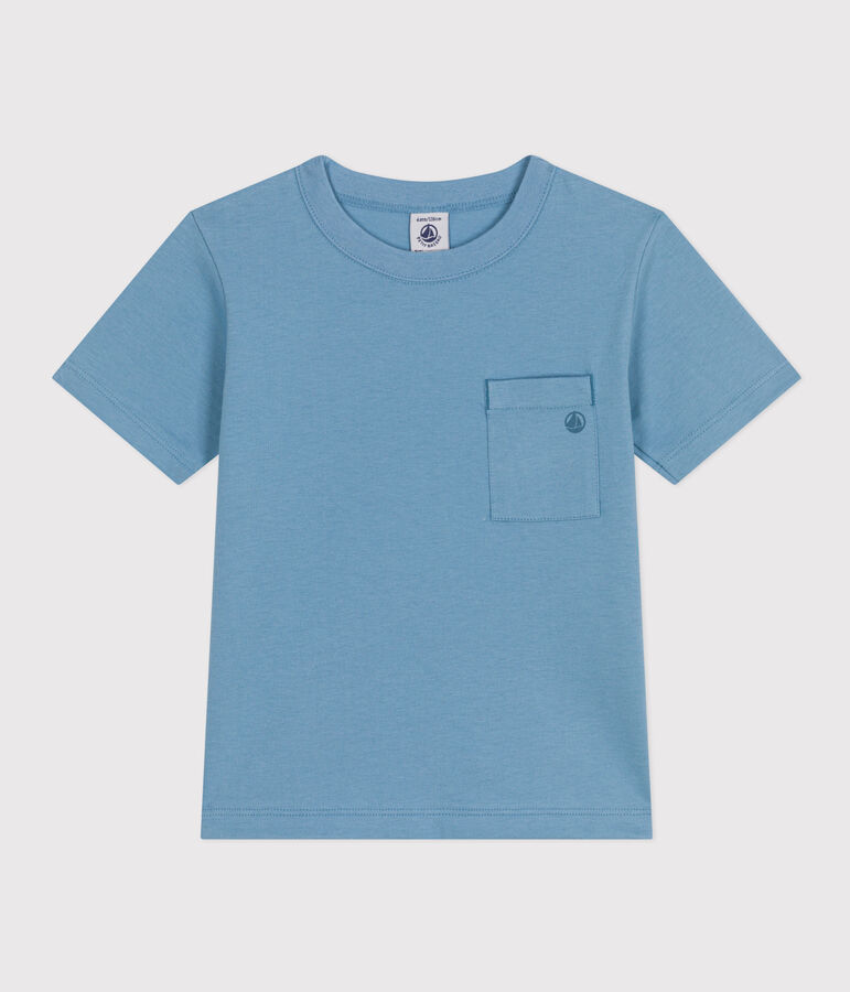 Tee-shirt manches courtes enfant gar&ccedil;on bleu AZUL