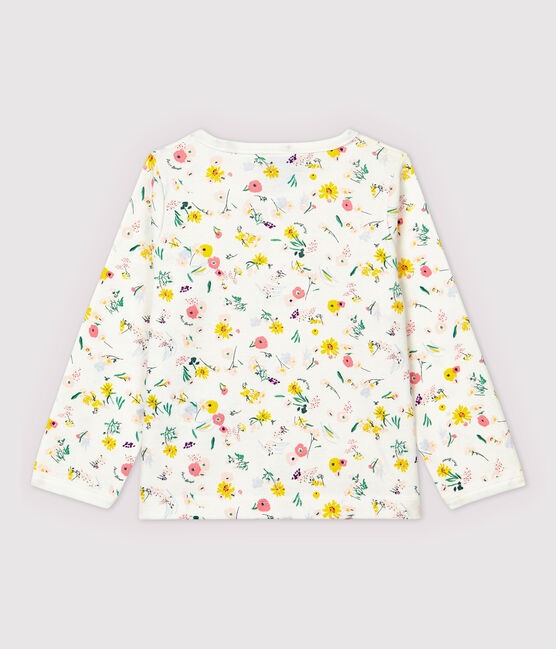 Cardigan en coton bébé fille. blanc MARSHMALLOW/blanc MULTICO