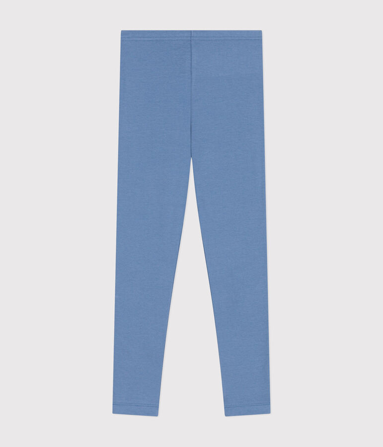 Legging van jersey en elastaan voor meisjes blauw