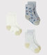 Lot de 3 paires de chaussettes bébé fille