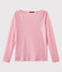 T-shirt femme manches longues en lin irisé