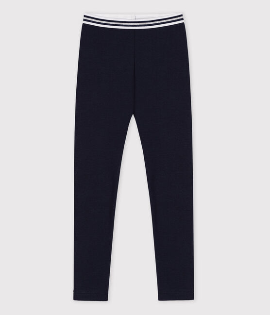 Jegging en coton élasthanne enfant fille bleu SMOKING