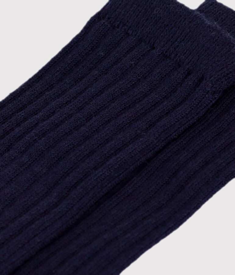 Lange sokken in wol/katoen voor baby's multicouleur