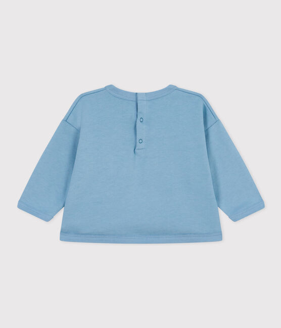 Sweatshirt in molton voor baby's blauw AZUL