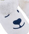 Chaussons mixtes en polaire blanc MARSHMALLOW
