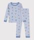 blauw/wit/multicouleur