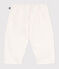 Pantalon bébé en velours uni écru MILK